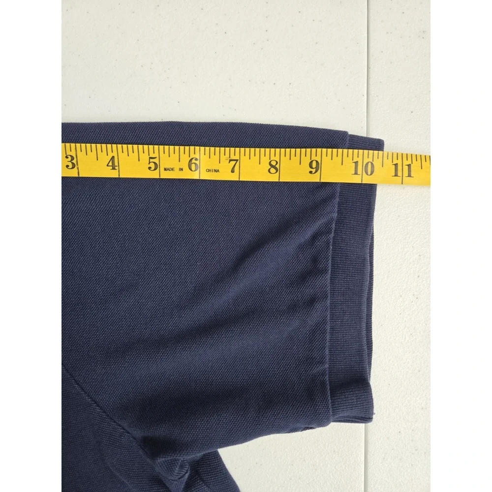Polo Ralph Laurren Men's 2XB Navy Cotton Knit Short Sleeve Polo with Red Pony‎